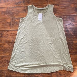 Light Green Plus Tank Dress